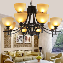 618家装一站购 光印灯饰 美式乡村铁艺吊灯 装