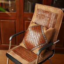 诗卿（shiqing） 夏季办公椅垫 麻将席坐垫 办公室椅子坐垫靠背一体垫 老板椅凉垫 宽50坐垫+靠垫总长120cm（大号）