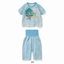 千趣会 BABY可爱动物绘图<em>幼儿睡衣</em> 上衣&护