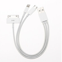 依斯卡 万能手机数据线,苹果三星小米一拖三 数