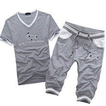 2014潮<em>夏季</em>针织<em>短裤男</em>运动卫裤 男七分裤休闲