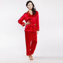 桑帕尔高档真丝男女真丝情侣睡衣<em>开衫</em>前<em>扣</em>桑蚕