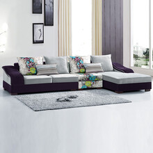 帝喜 现代家具 布艺沙发现代 客厅转角布沙发 小