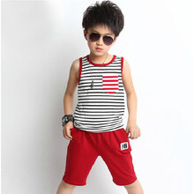 童童装儿童夏季青少年男童背心<em>短裤套装夏装</em> 