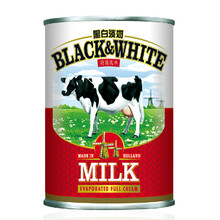 荷兰进口 黑白淡奶 荷兰乳牛全脂淡炼乳410g 港