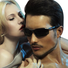 帕森(PARZIN)铝镁偏光太阳镜男款司机镜 800