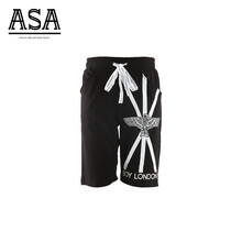 伦敦<em>男孩</em> BOY Lo<em></em>nDON <em>男士黑色</em>米子休闲<em>短裤</em>