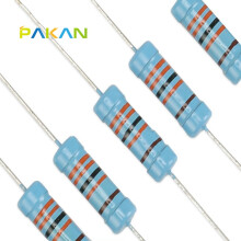 PAKAN 3W精密电阻器 1% 3W色环电阻 金属膜电阻3W 4.7R 精度1% (10只)