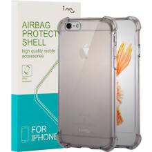幻响（i-mu）iPhone6sPlus/苹果6Plus手机壳 气囊防摔保护套 TPU软壳 适用iPhone6/6S Plus 5.5英寸 透黑