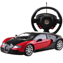 方向盘遥控车充电漂移高速布加迪威龙遥控车超