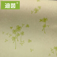 迪茵墙纸壁纸自粘贴纸防水寝室床头贴纸墙壁房间装饰书桌家具翻新贴纸 绿色蝴蝶花
