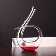 品和包邮经典醒酒器送2个水晶杯竖琴醒酒器 红