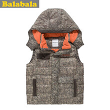 <em>巴拉巴拉</em>童装 <em>男童马甲</em>带帽休闲儿童马甲 冬装