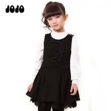 jojo<em>女童</em>2014<em>冬装</em>儿童背心裙加厚学生公主裙羊