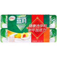 伊利 益消 风味发酵乳 黄桃果粒八连杯100g*8(两件起售)