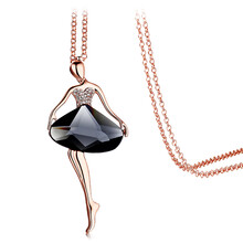 卡洛美<em>毛衣链</em> 韩国时尚<em>芭蕾</em>女水晶长挂链装饰