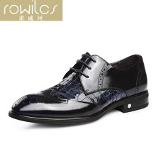 ROWILCS品牌尖头系带英伦马丁靴女高跟201