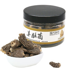 千颐 西藏高原 羊肚菌 全剪柄 羊肚菌干货 50g 羊蘑 一号店 历史价格