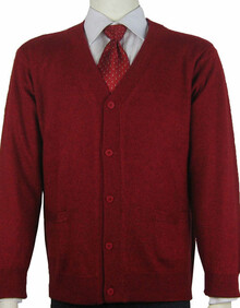 盖拉贝中老年男士羊绒衫 男款<em>羊毛</em>衫<em>开衫</em> 两面