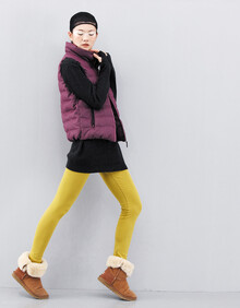 初语2014<em>春季</em>新款<em>女装</em>拼接修身显瘦<em>打</em>底裤22