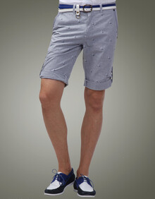 马克华菲 SHAKE型格<em>休闲短裤男</em> 船锚3D印花