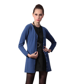 景 2013春季新款女装 羊毛羊绒V领针织<em>毛衣长</em>