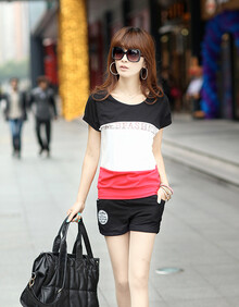 清水丽香 韩版2013新款<em>夏装</em>美女必备 经典短袖