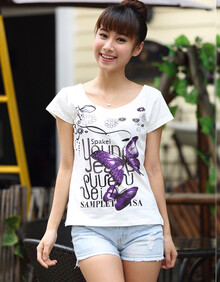JHMM-SZ2014新款大码女装夏装短袖女t恤韩版