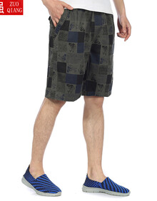 佐强2014夏装新品 <em>中老年男</em>棉<em>短裤</em> 中年<em>男休闲</em>