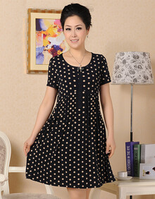 奥珞昂Ao Luo Ang中老年<em>夏季服装</em> 加肥加大妈