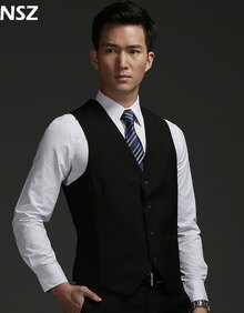 春季上新 <em>男士</em>免烫 <em>西装马甲</em> 潮夏背心 <em>无袖</em>西服