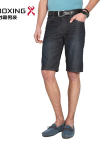<em>劲霸牛仔短裤</em> <em>男士</em>时尚百搭纯棉夏款中腰短裤