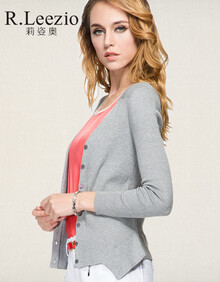 <em>莉姿</em>奥 2013秋季新款外搭 女 针织衫薄短袖空调