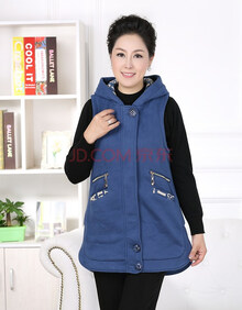 娜塔娜 2014<em>春秋</em>新款<em>中老年连帽马甲</em>加厚加大