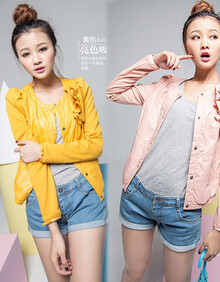 2013秋冬新款韩版修身<em>短外套女秋装</em>百搭<em>短外</em>