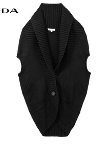 QDA秋冬<em>女装</em>无袖<em>针织马夹</em>39613101在京东商