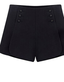 乌<em>妮子</em> 新款秋冬<em>短裤</em> 韩版大码<em>高腰修身</em>显瘦热