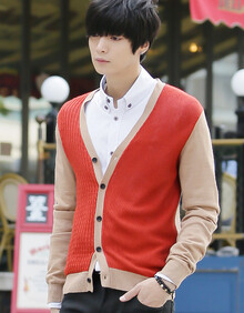 格狮2014春装新品 <em>男士</em>针织衫 男装<em>开衫</em>内穿外