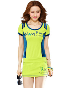 2014夏季新品休闲运动服金丝绒<em>韩版裙</em>裤装女
