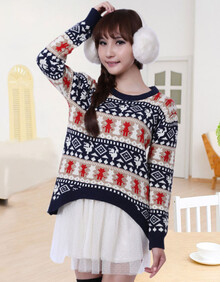 2013CY秋冬新品女装韩版圆领<em>套头短款</em>时尚针