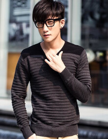 2014<em>品牌羊毛</em>衫 <em>男士</em> 男装 男款 加厚 长袖个性