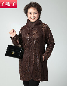 麦子熟了中老年<em>女装春装风衣</em>2014新款中年女