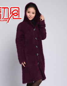 硕元祥女式貂绒衫<em>加厚女士</em>貂绒<em>上衣</em>针织衫<em>外套</em>