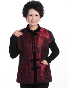 莎瑞<em>中老年羽绒马甲女款</em>2013秋冬装老年女装