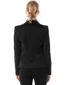 <em>舒朗 春季女装</em>气质修身小西装 S2113B13 黑色