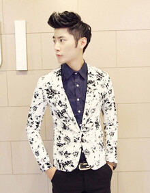 LYS 2014<em>春夏</em>新款韩版<em>男士</em>西服 休闲西服<em>外套</em>