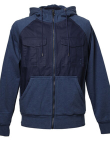 米安斯迪ME&CITY男针梭织拼接<em>针织开衫</em>514