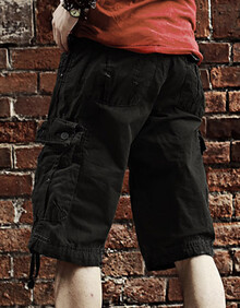 <em>工装裤男短裤</em>2014<em>夏季</em>男士宽松大码多口袋格