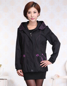 2013新款春秋装<em>外套</em>中老年<em>女装</em>连帽<em>单衣</em>中年