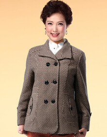 甜妈 <em>中老年</em>女装<em>毛呢外套</em>中年女装秋装外套妈